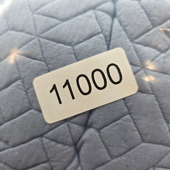 Womens GapFit Quilted Light Blue Turtleneck Sweatshirt Polyester Stretch Size S - Picture 7 of 7